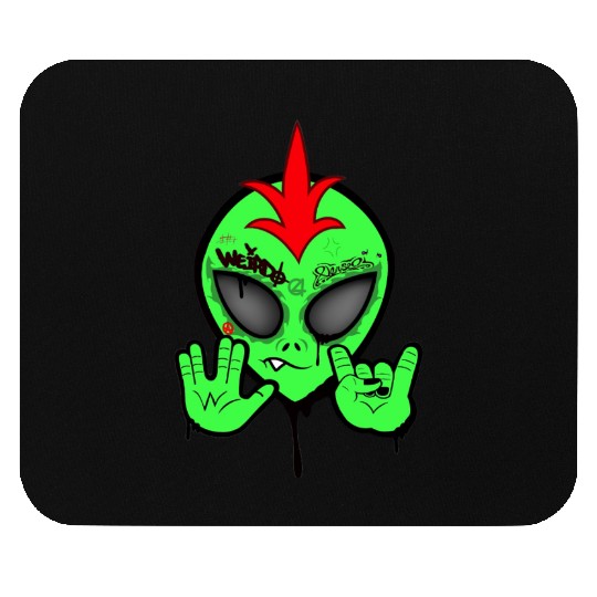 Punk Alien Mouse Pads