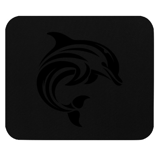 Dolphin T Tattoo In Sweeping Shape Mouse Pads