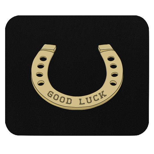 Cool Horseshoe for Lucky Days Mouse Pads