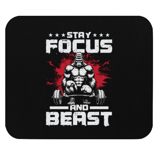 Stay Focused & Beast Mouse Pads
