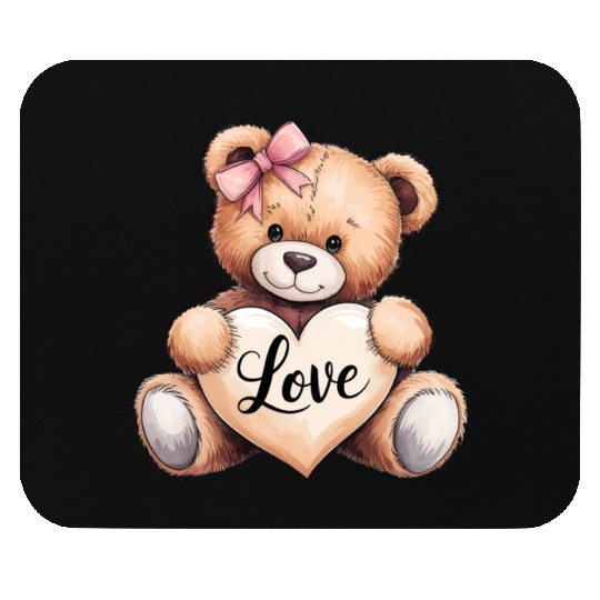 Valentines Teddy Bear Love Love Bear Bear Hug Cudd Mouse Pads