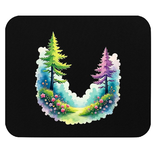 Vibrant Watercolor Dreams Mouse Pads