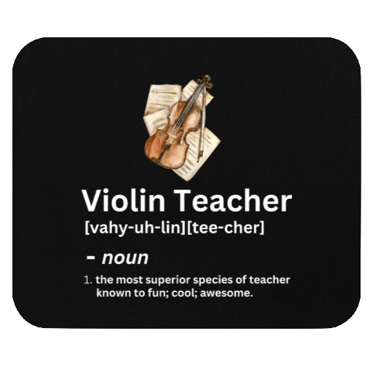 violin teacher funny noun definition Mouse Pads