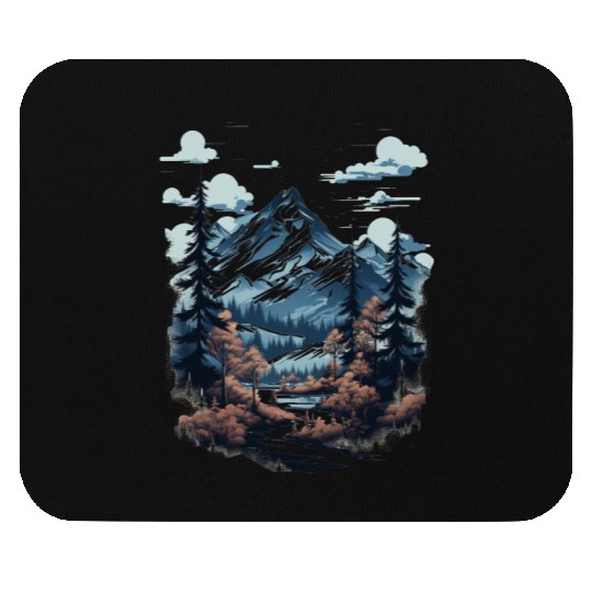 Midnight Mountain Serenity Mouse Pads