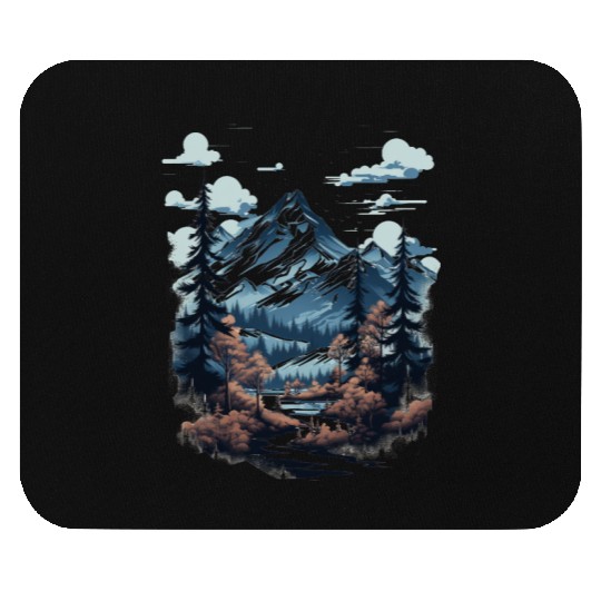 Midnight Mountain Serenity Mouse Pads