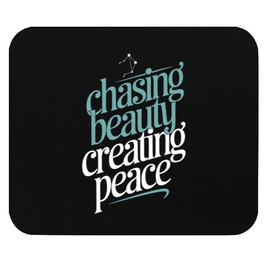 Libra Zodiac Chasing Beauty Creating Peace Mouse Pads