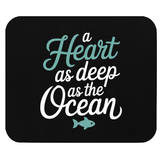 Pisces Zodiac A Heart As Deep As The Ocean Mouse Pads