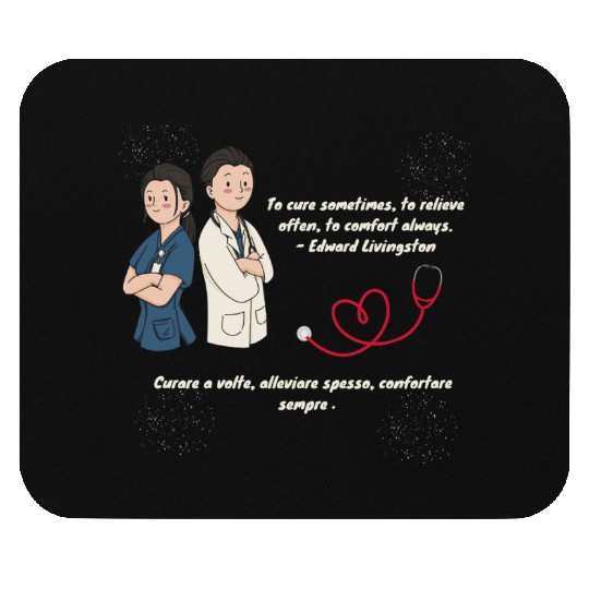 Embrace the Heart of Healing Mouse Pads