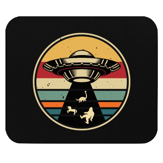 UFO-Bigfoot Nessie Unicorn Mouse Pads