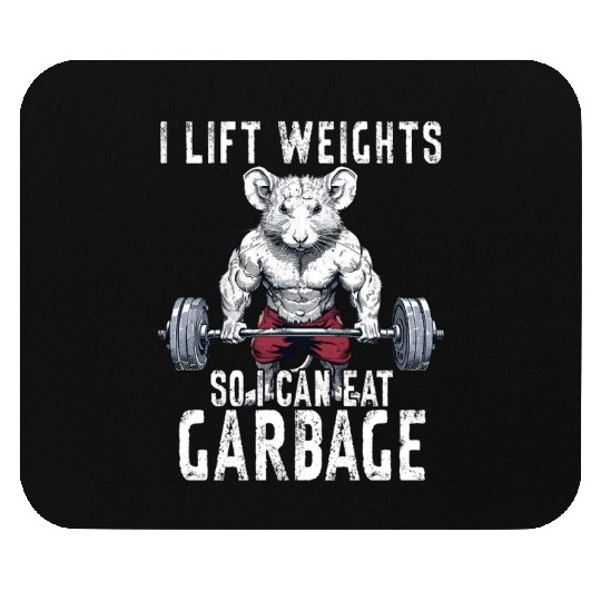 Opossum Weightlifting Workout Gym Gift Mouse Pads