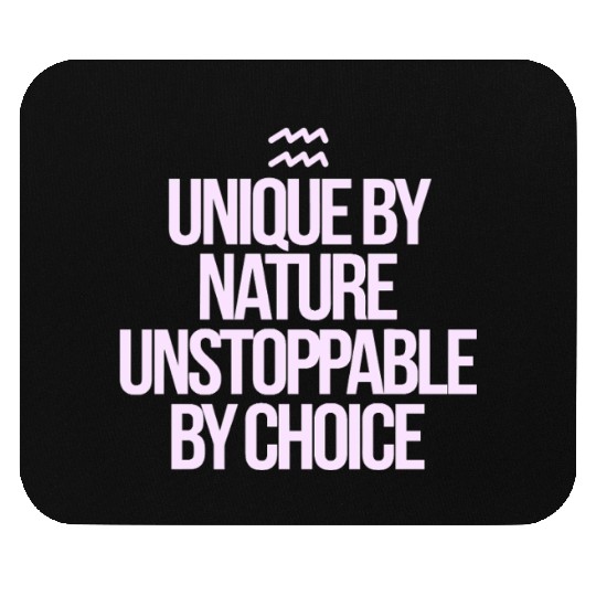 Unique By Nature Aquarius Character Zodiac Mouse Pads