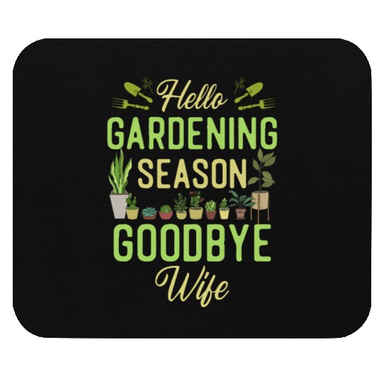 Plant Lover Gardening Husband Wife Mouse Pads