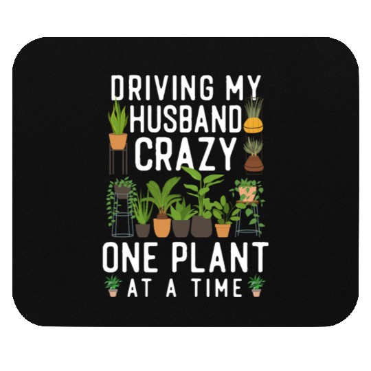 Plant Lover Gardening Husband Wife Mouse Pads