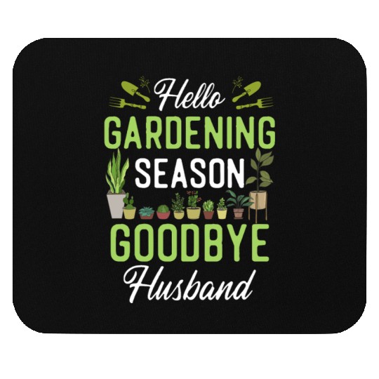 Plant Lover Gardening Husband Wife Mouse Pads