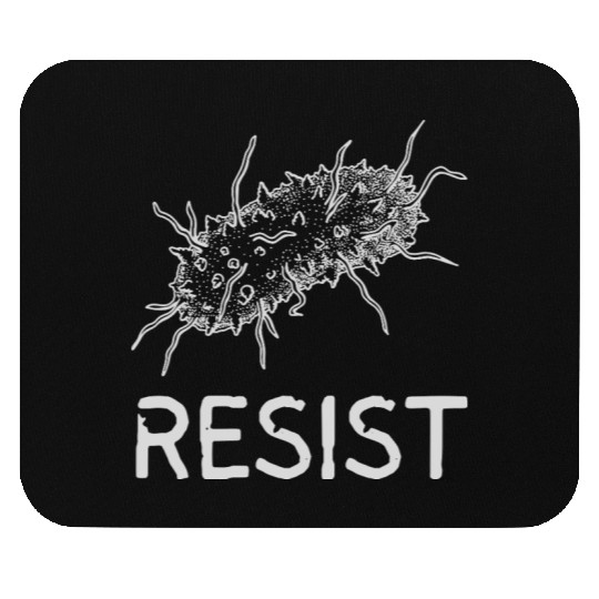 Bacteria Resist Design – Microbiology Science Art Mouse Pads