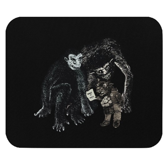 Surreal Monster Art – Dark Humor What It Says Desi Mouse Pads