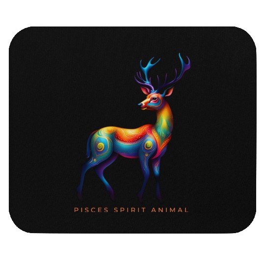 Pisces Spirit Animal Deer Alebrije Mouse Pads