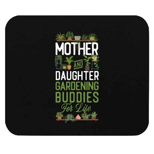 Plant Lover Gardening Mom Daughter Mouse Pads