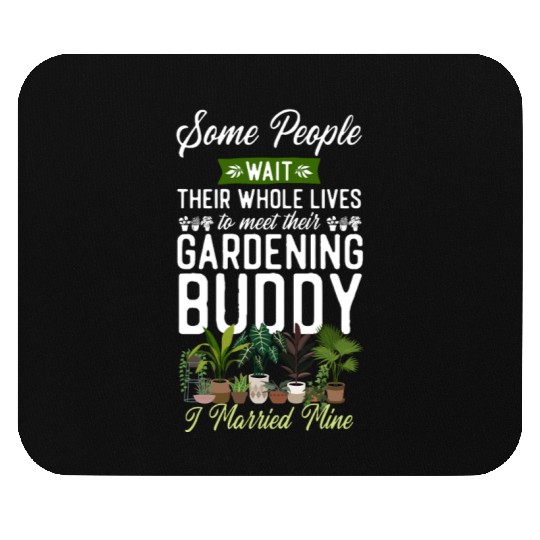 Plant Lover Gardening Husband Wife Mouse Pads