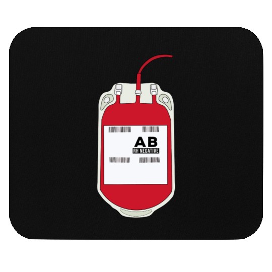 AB Negative Blood Bag Mouse Pads