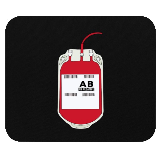 AB Negative Blood Bag Mouse Pads