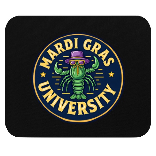 Mardi Gras University Crawfish Men's Mardi Gras Mouse Pads