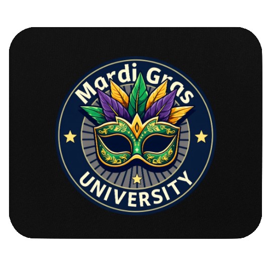 Mardi Gras University Mask Women's Mardi Gras Mouse Pads