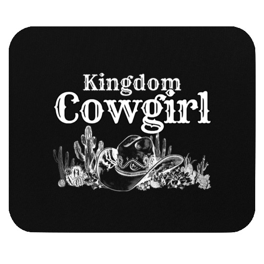 Kingdom Cowgirl Christian Vintage Country Wear Mouse Pads