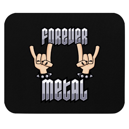 Forever Metal Heavy Metal Devil Horns Hand Gesture Mouse Pads