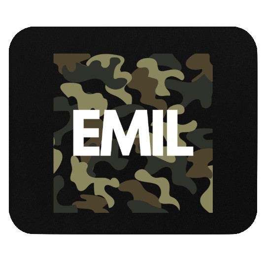 Emil Name Mouse Pads Men Good Quality Camouflage