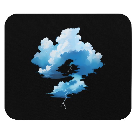 Blue Storm Clouds Mouse Pads