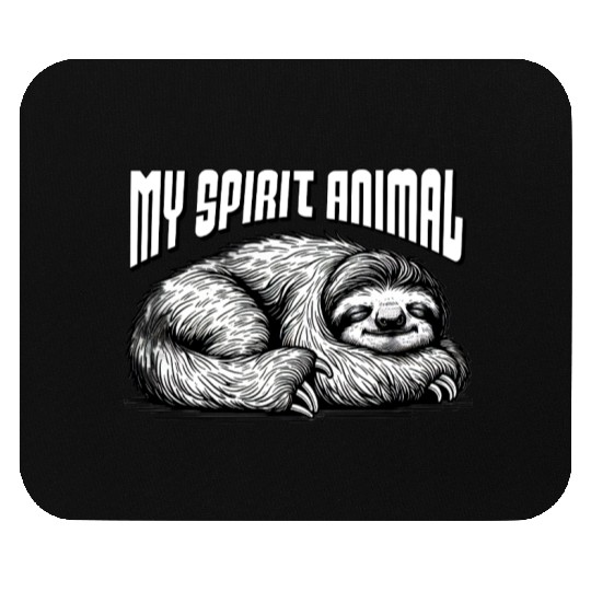 My Spirit Animal – Sleeping Sloth Mouse Pads