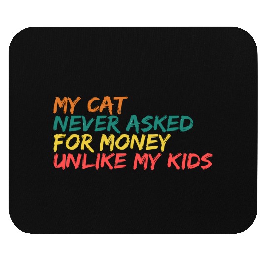 Retro Feline Philosophy Mouse Pads