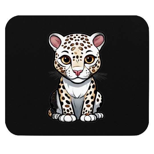 Cute Cartoon Leopard Cub Mouse Pads