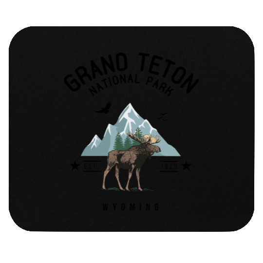 Grand Teton National Park Est. 1929 Wyoming Mouse Pads