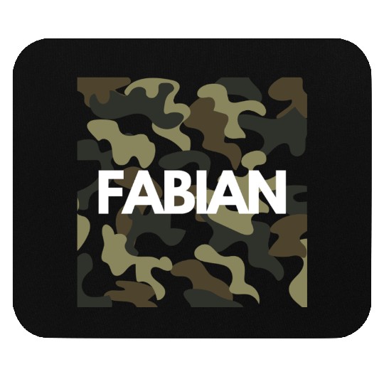 Fabian Name Mouse Pads Men Good Quality Camouflage