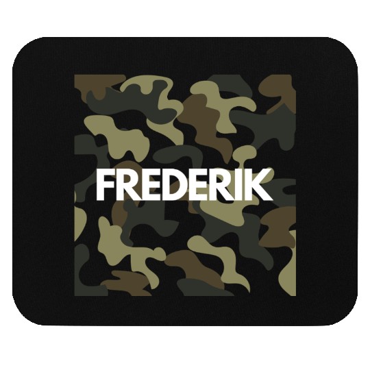 Frederik Name Mouse Pads Men Good Quality Camouflage