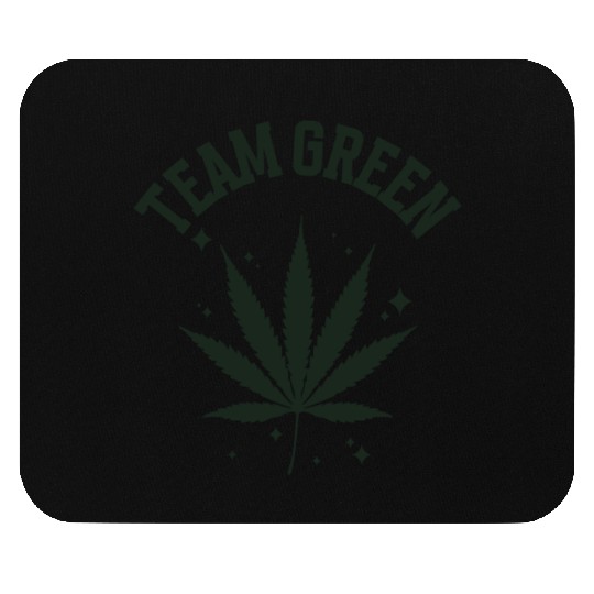 Team Green with Pot Leaf Mouse Pads