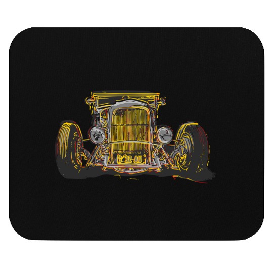 Hot Rod head on Mouse Pads