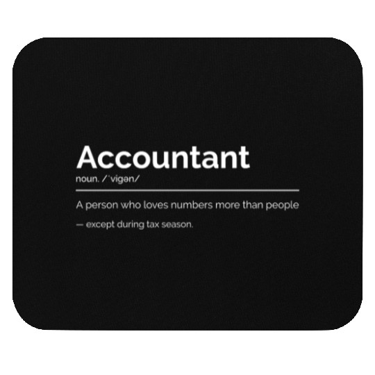 Love for accounting except people definition Mouse Pads