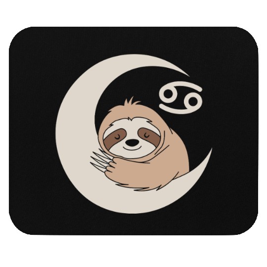 Cancer Zodiac Sloth Embrace the Calmness Mouse Pads