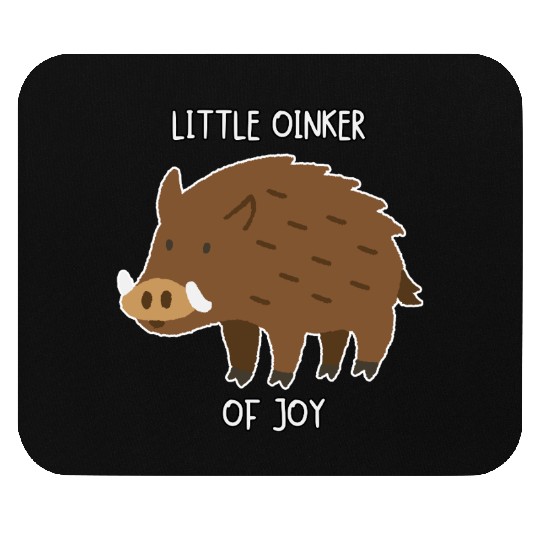 Little Oinker Of Joy Fluffy Piglet Mouse Pads
