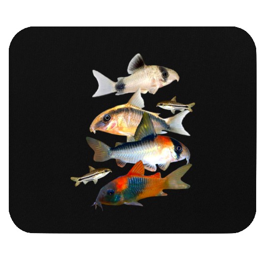 Corydoras Catfish Aquarium Fish Tank Lovers Art Mouse Pads