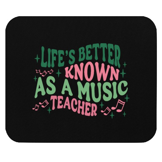 Cute Retro Music Teacher Mouse Pads Gift