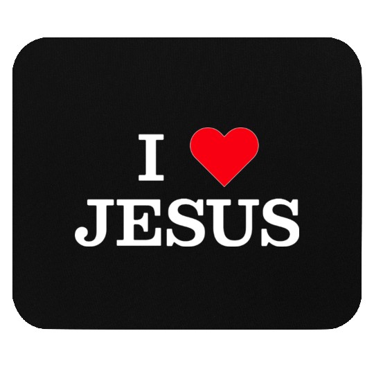 I Heart Jesus Mouse Pads