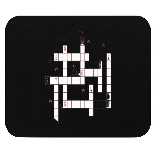 Preppy Crossword Mouse Pads – Stylish & Fun Word Puzzl