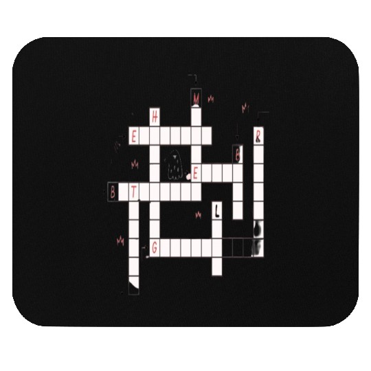 Preppy Crossword Mouse Pads – Stylish & Fun Word Puzzl