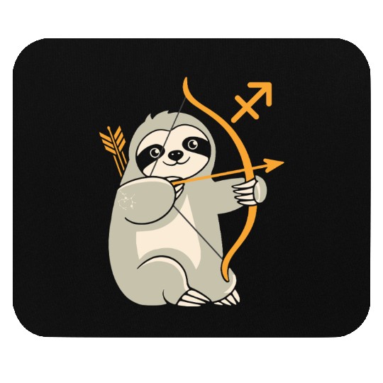 Sagittarius Zodiac Sloth Archer Adventure Mouse Pads