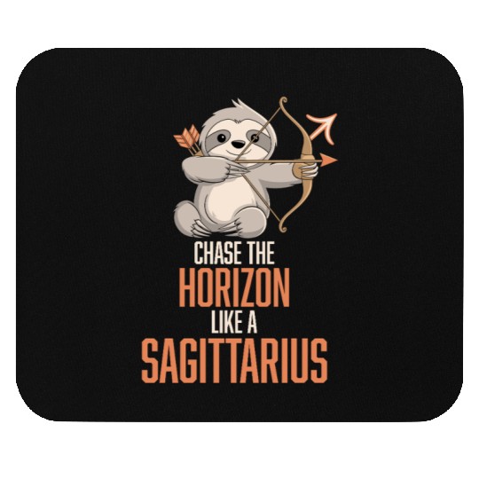 Chase The Horizon Like A Sagittarius Zodiac Sloth Mouse Pads