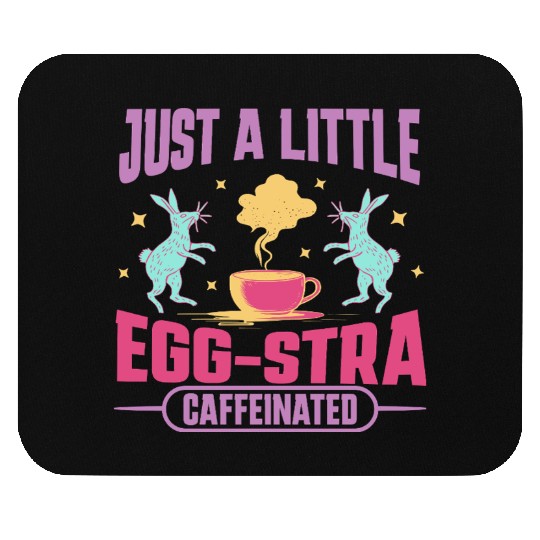 Coffee lover Easter bunny Mouse Pads gift